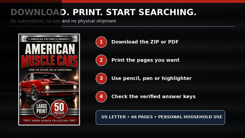 How to download, print, and use the word searches