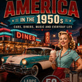 Main Street America in the 1950s large-print word-search cover