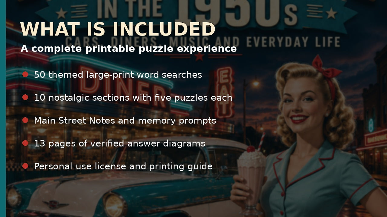 What is included in Main Street America in the 1950s