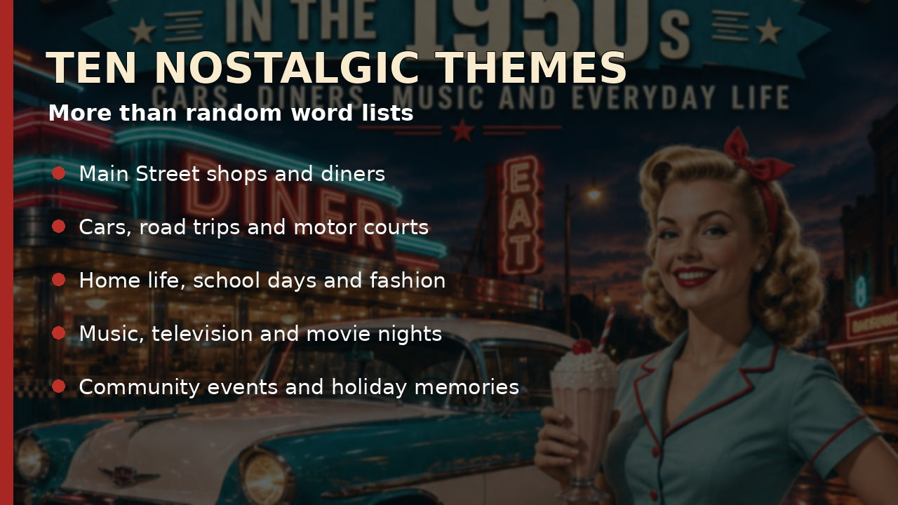 Ten nostalgic 1950s Americana puzzle themes